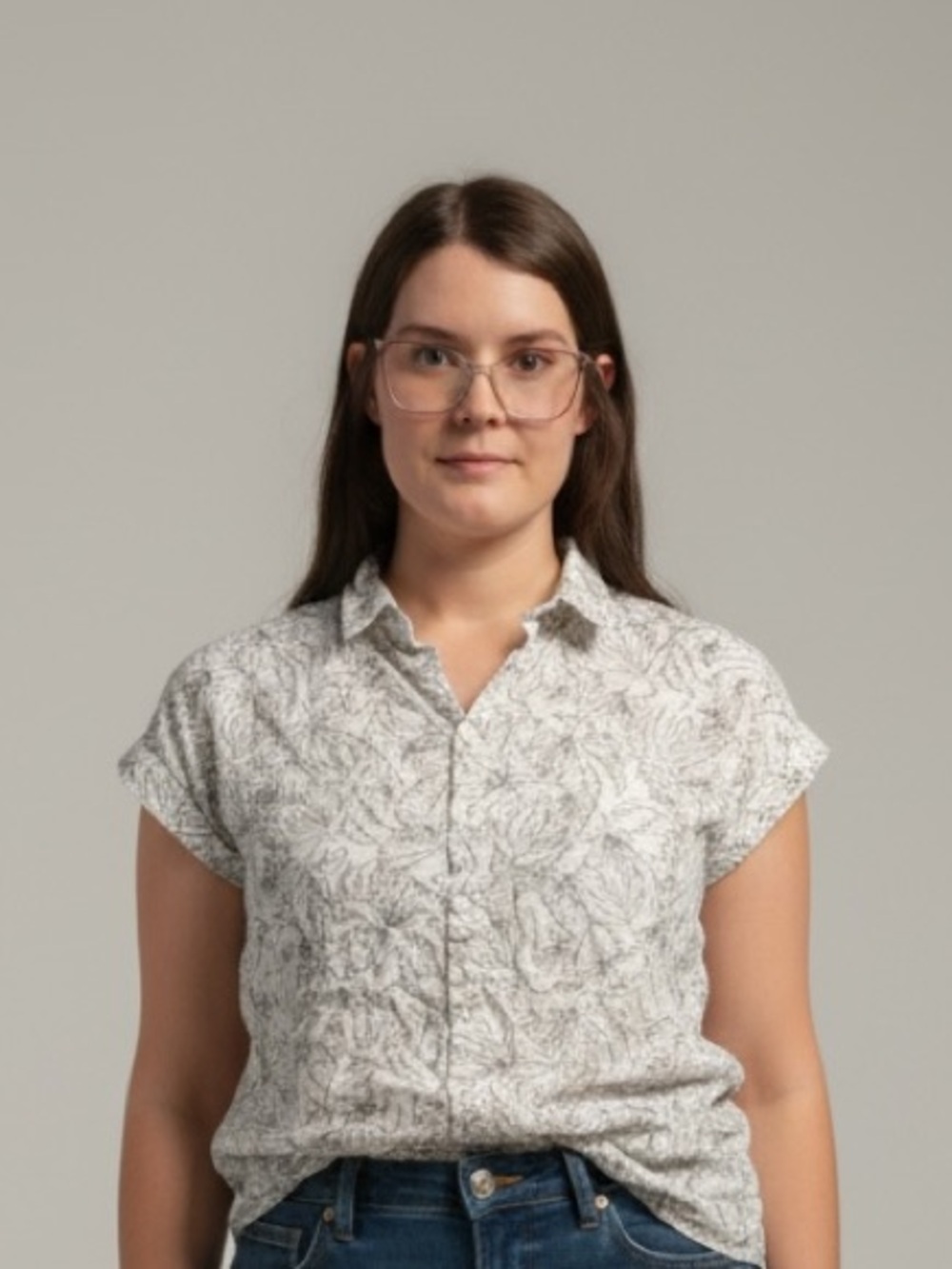 Black & white tropical floral button down blouse| resort boho lightweight top